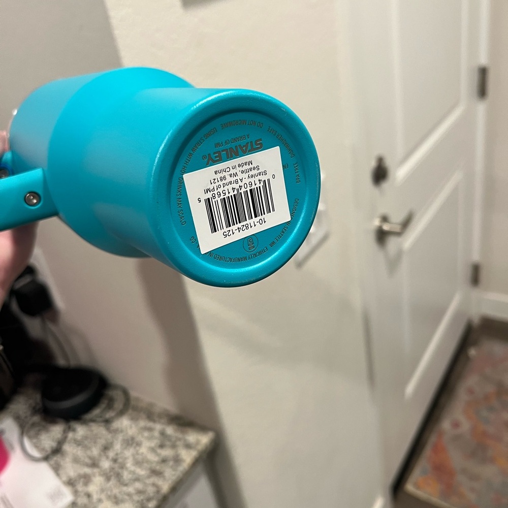 Stanley 40 oz Teal Tumbler with Straw and Handle - Picture 3 of 3